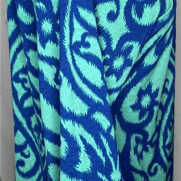 Lily pad Women Tunic Top Blouse Top Blue Teal Size medium 3/4 Sleeve G - Picture 7 of 11